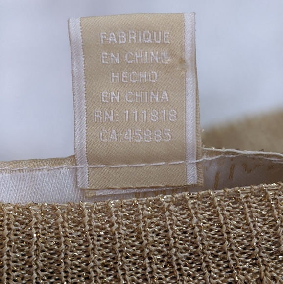 Michael Kors  Mesh Blouse Gold Size Small - Picture 6 of 15